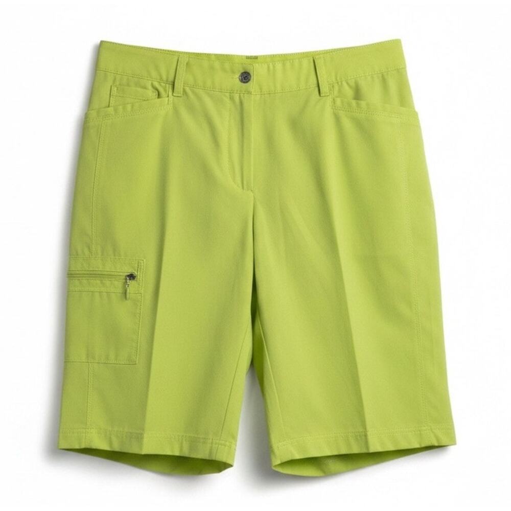Zenergy Golf by Chico’s Sz 0 Lime Green Women’s Athletic Golf Shorts | EUC